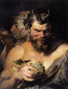 Rubens: Two Satyrs, 1618-1619, oil on wood