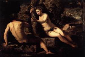 Tintoretto: The Temptation of Adam, 1552, oil on canvas